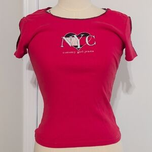 Vintage Tommy Hilfiger Tommy Girl NYC Red Tee